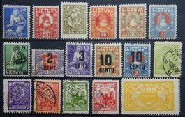 Litauen ex. Kat. 89-220 */gest. 1921/24