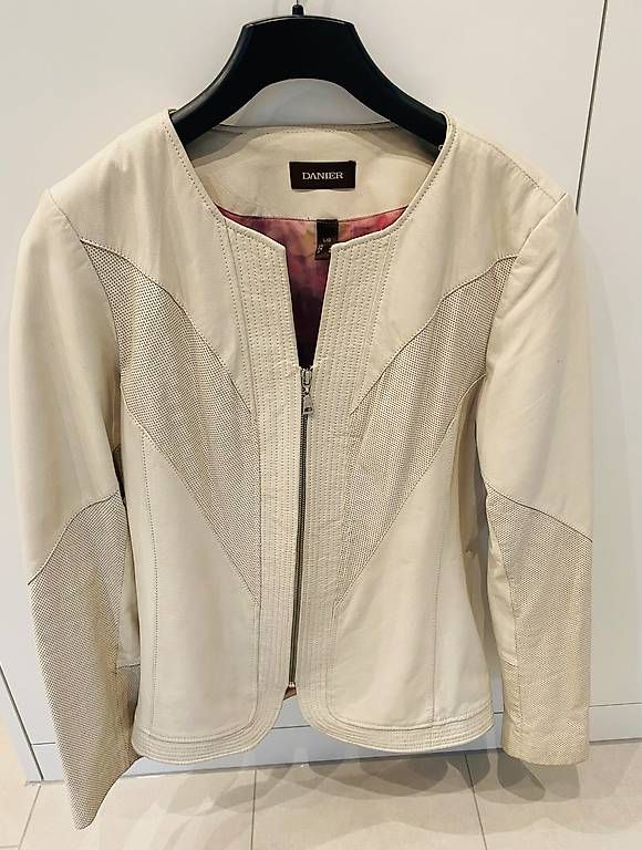 Giacche: Echt Leder Jacke ecru – Usato da Herisau venduto da toro195