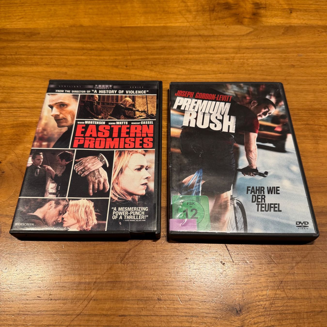 Alle DVDs: DVD-Paket Thriller: Eastern Promises / Premium Rush – Gebraucht aus Hilterfingen von nuen