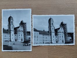 2 alte orig. Fotos Kloster Einsiedeln 1951