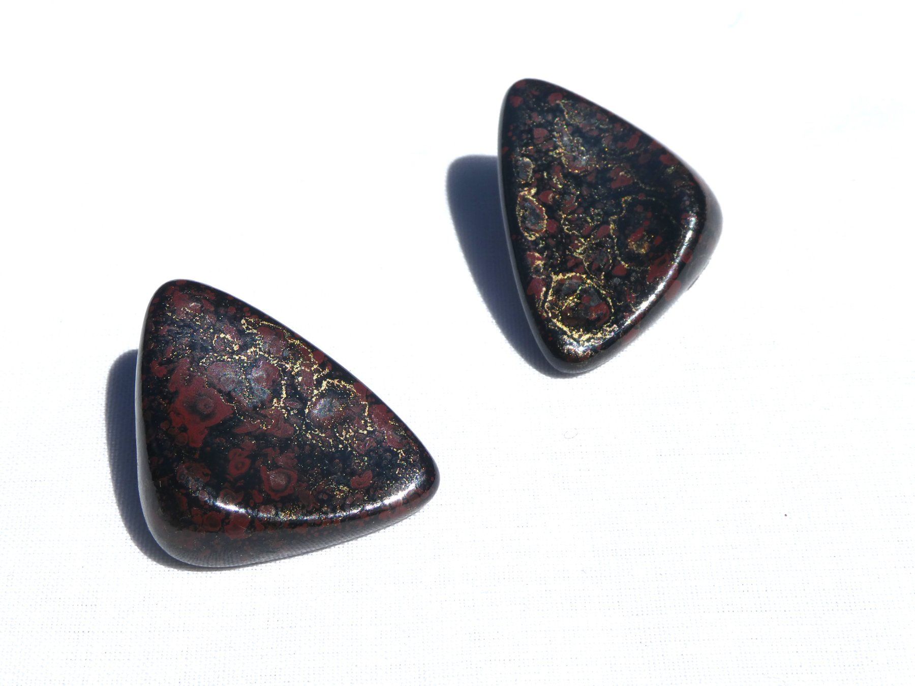 Boucles d'oreille: Ohrclips, braun meliert, Modeschmuck – D'occasion à Gattikon par kaandooh