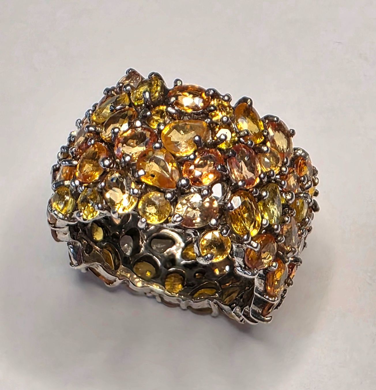 Ringe: Gel orange Safire Eternity Ring – Neu (gemäss Beschreibung) aus Zürich von adriben 6
