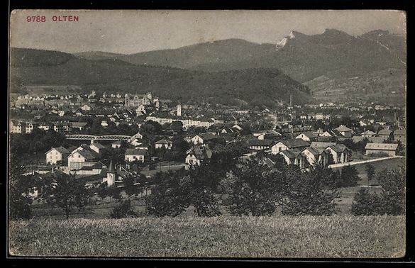 Cartoline postali: AK Olten, Ortsansicht, 1908 – Usato da Berlin venduto da bartko-reher