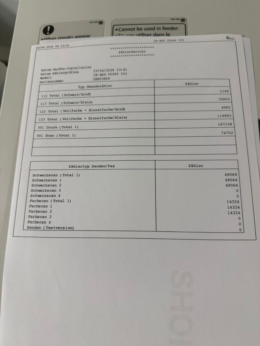 Canon Stampanti: Canon imageRUNNER ADVANCE C5560i III A3 Farb-Multidrucker – Usato da Dottikon venduto da refurbished-IT 3