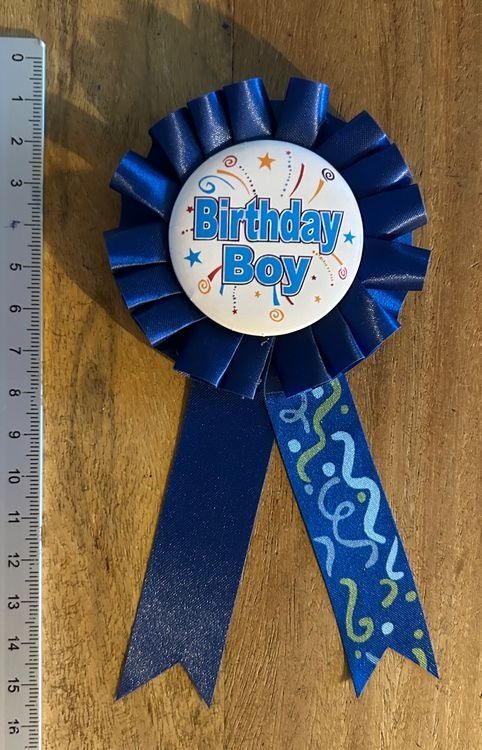 Placchette & Badge: Button Birthday Boy - Anstecker Geburtstag, NEU – Nuovo e nell'imballaggio originale da Geneve venduto da jua_b7nb 2