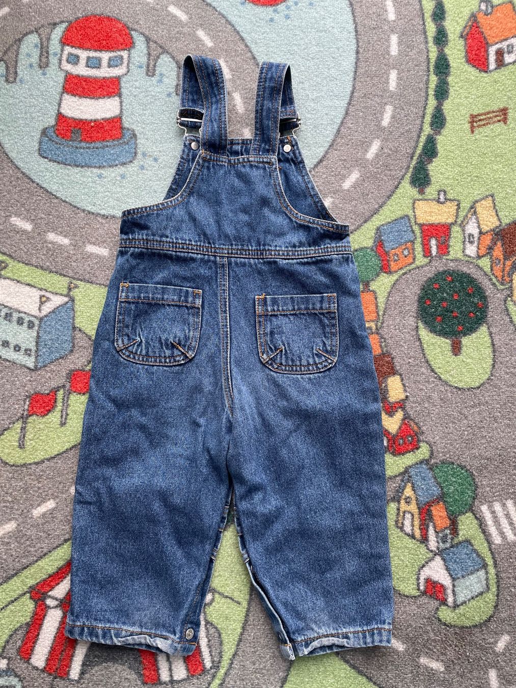 Pantaloni: Gr.80-86 Jeans Latzhosen J.F.B – Usato da Kaltbrunn venduto da mar_7jpc 1