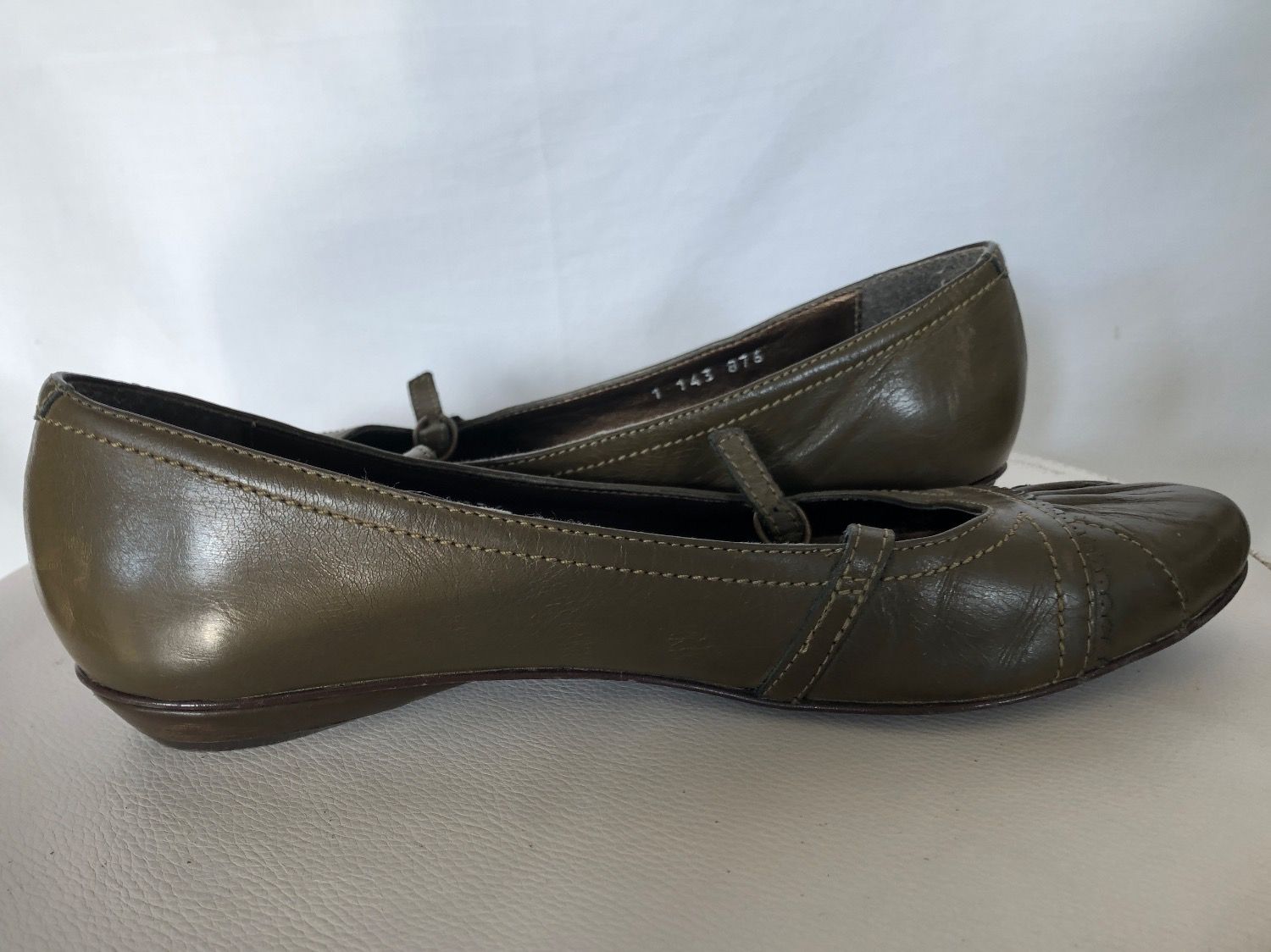 Damenschuhe: Ballerines vert olive 5th Avenue taille 37 tout cuir – Neu (gemäss Beschreibung) aus Coppet von Vanessamode 4