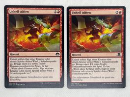 Magic The Gathering: 2x Unheil stiften, rote Hexerei Top!