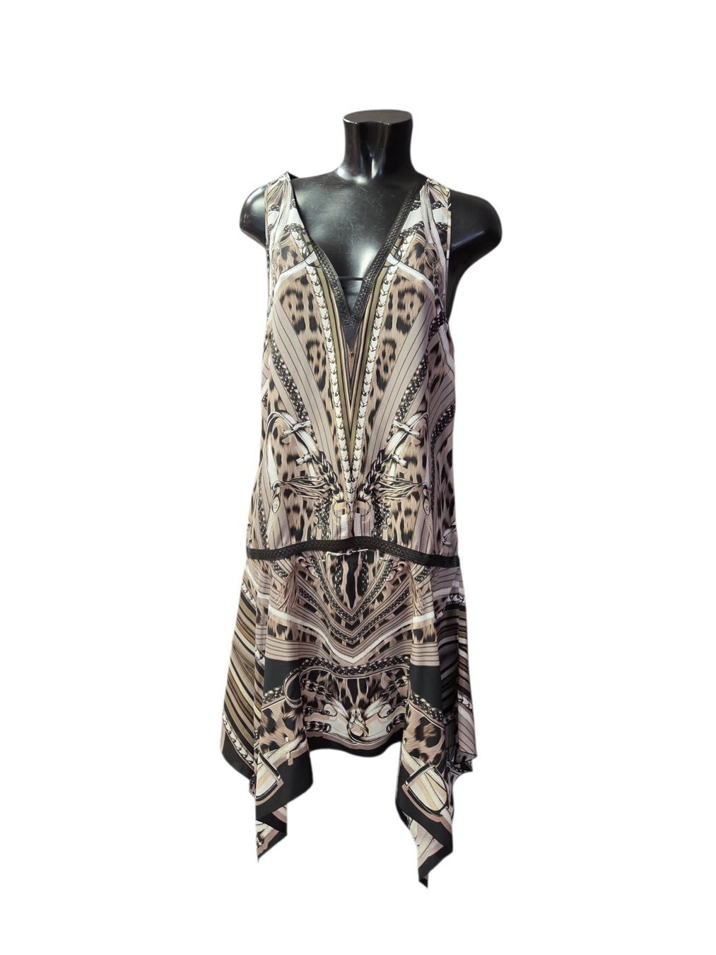 Roberto Cavalli Vestiti: Roberto Cavalli Seiden Kleid – Usato da Zürich venduto da finesse.shop
