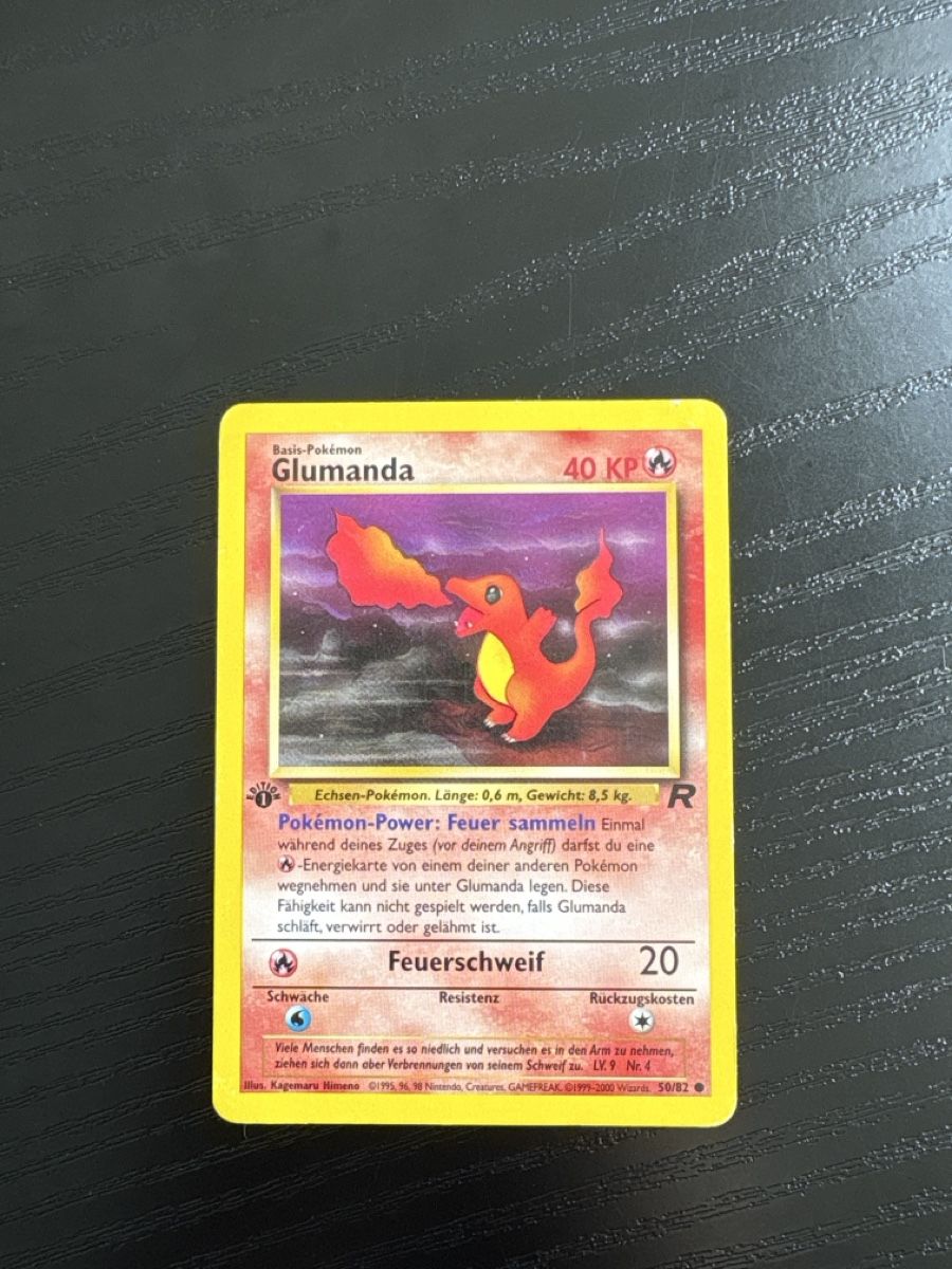 Pokémon Carte collezionabili: Glumanda R 1. Edition Deutsch, 50/82 – Usato da Wettingen venduto da Dario914