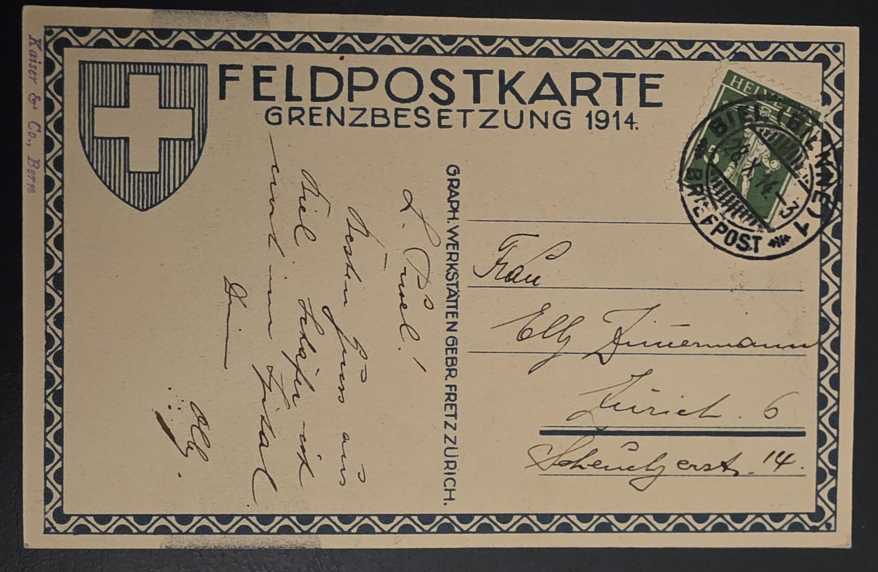Cartoline postali: Postkarte Schweizer Armee – Usato da Bern venduto da Kocholo 2