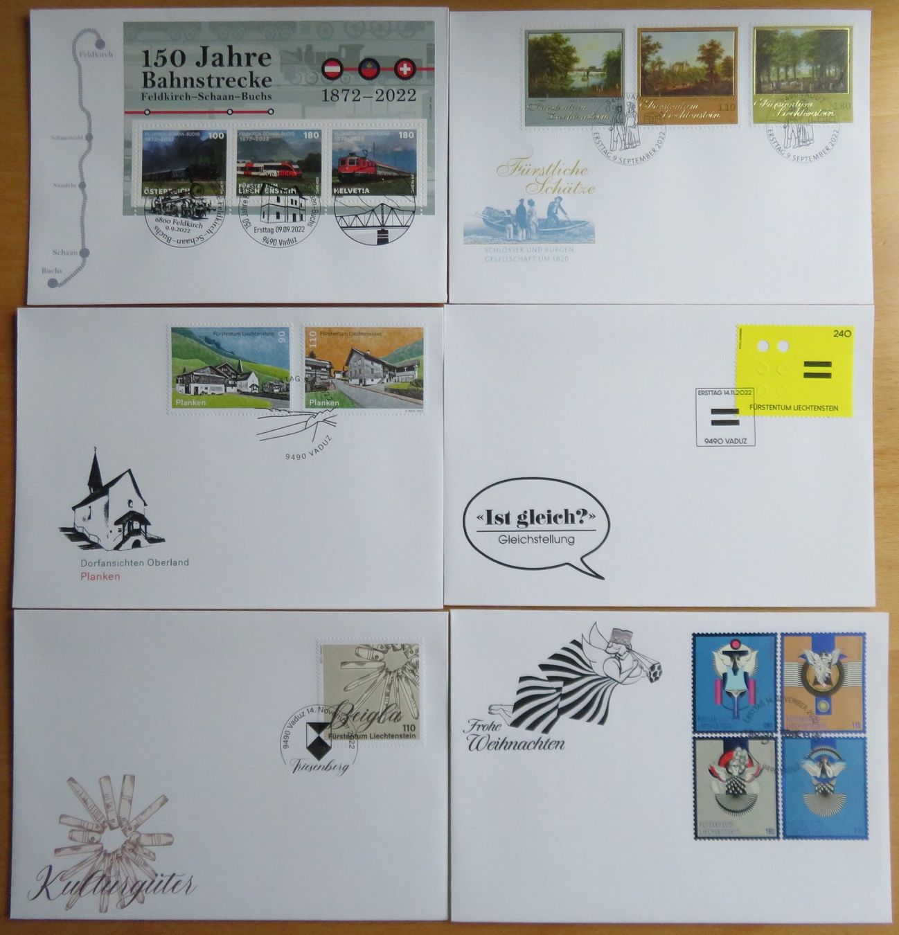 Tutti i francobolli: Liechtenstein Ersttagsbriefe FDC 1963 - 2022 komplett – Nuovo e nell'imballaggio originale da Vaduz venduto da muro100 4