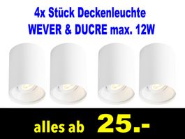 18. & 20. JUNI  🟡 4x Deckenleuchte WEVER & DUCRE /066X