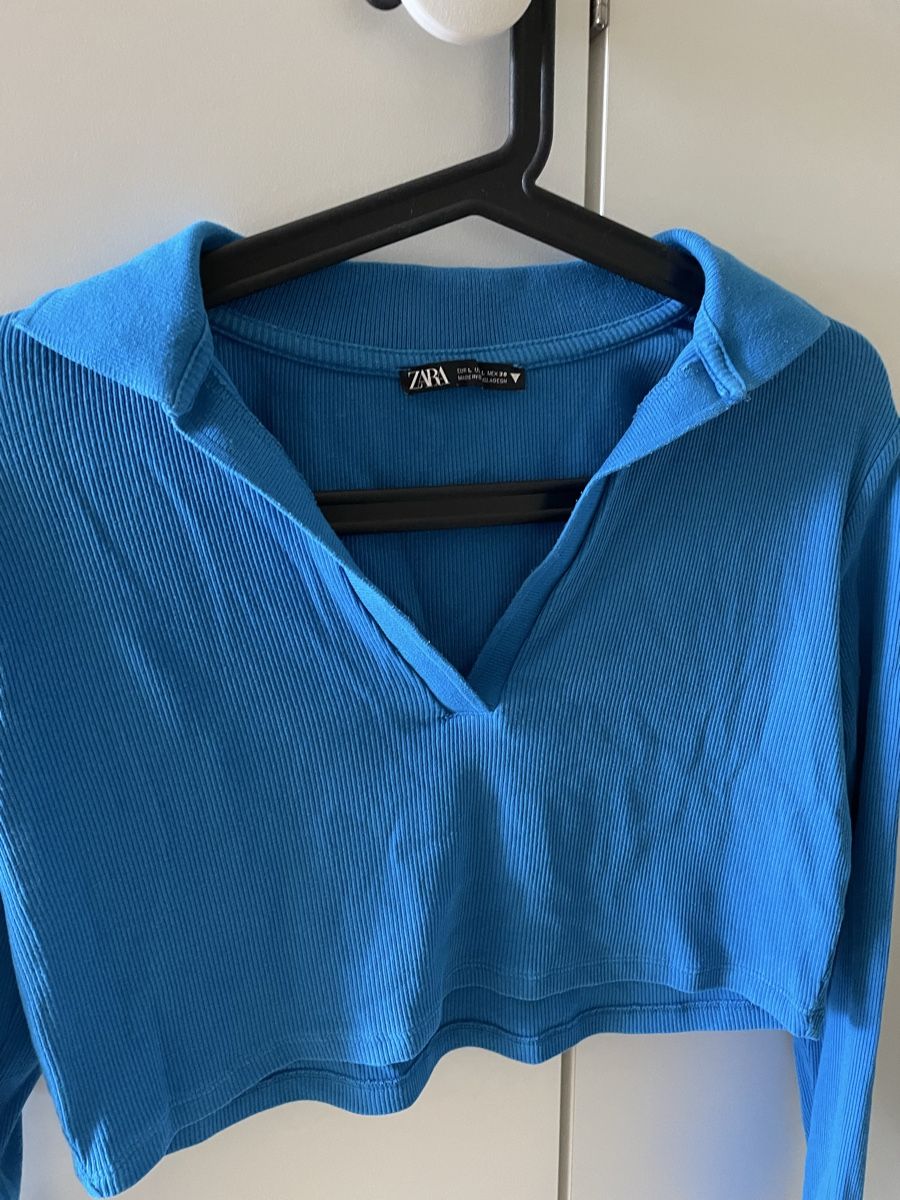 Zara Top: Top Zara bleu électrique, taille l – Nuovo (secondo la descrizione) da Pully venduto da kaba07