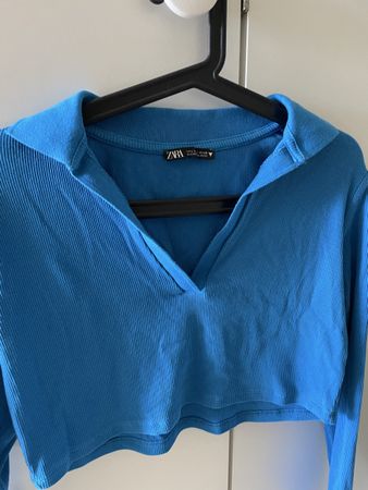 Top Zara bleu électrique, taille l