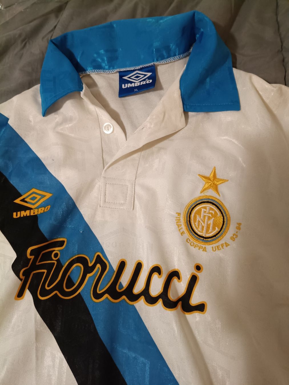 UEFA T-shirt: maglia Inter finale coppa Uefa 93 94 – Usato da Adlikon b.Regensdf venduto da Gui_z566