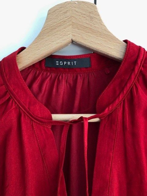 Esprit Blusen: Bluse, esprit, 42, rot, Tunikastil, langarm – Gebraucht aus Hünenberg See von dustein 3