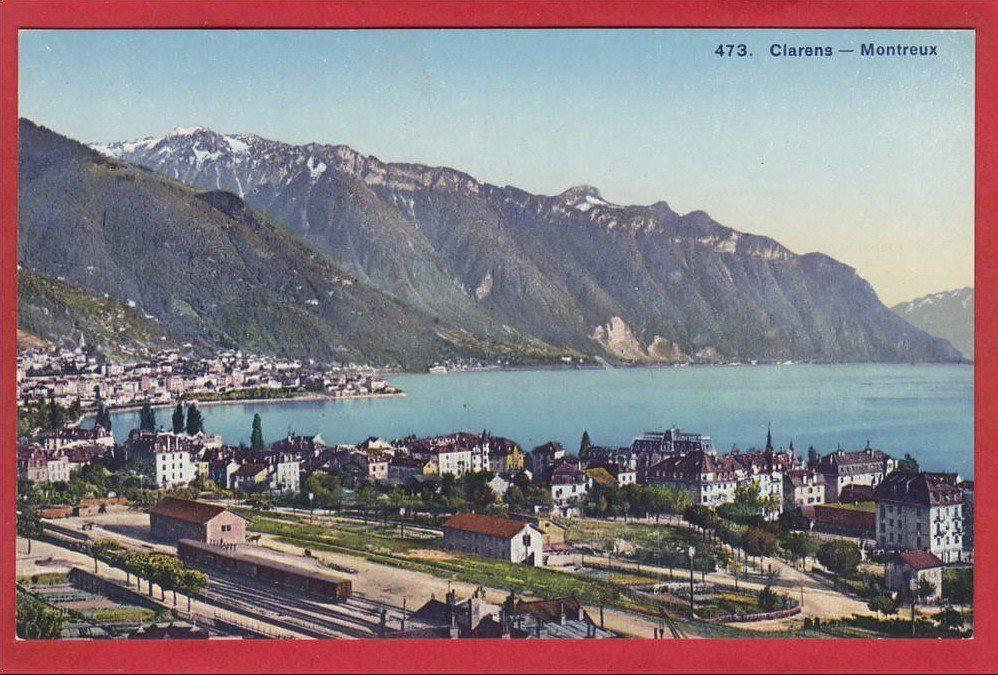 Cartoline postali: CLARENS - MONTREUX – Usato da Grüningen venduto da Kartenlaube