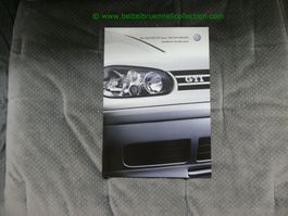 VW Golf GTI 25 Years 2001/07 Prospekt deutsch