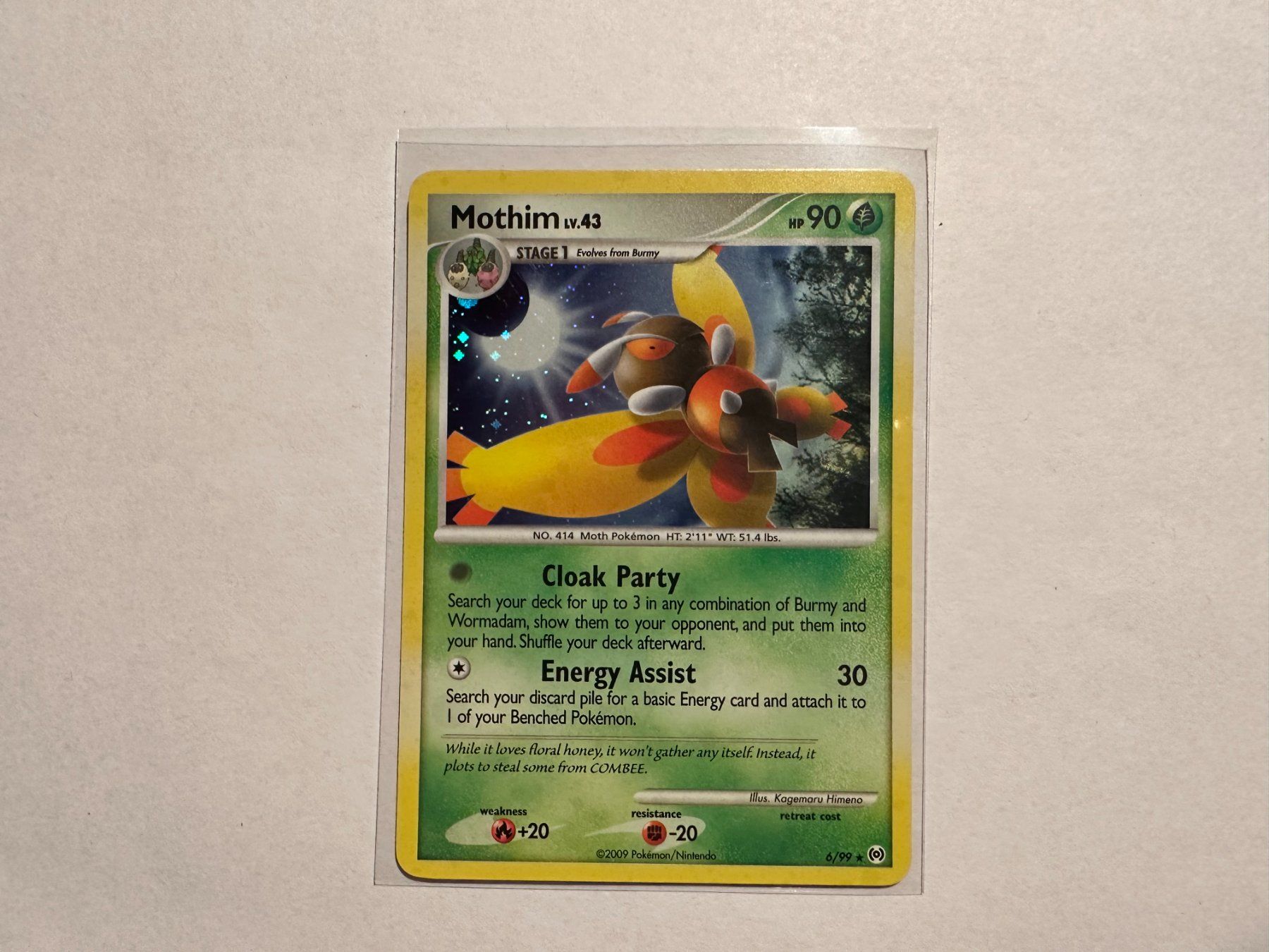 Pokémon Carte collezionabili: Mothim holo Platinum Arceus EN – Usato da Hagendorn venduto da Pokecollectorch