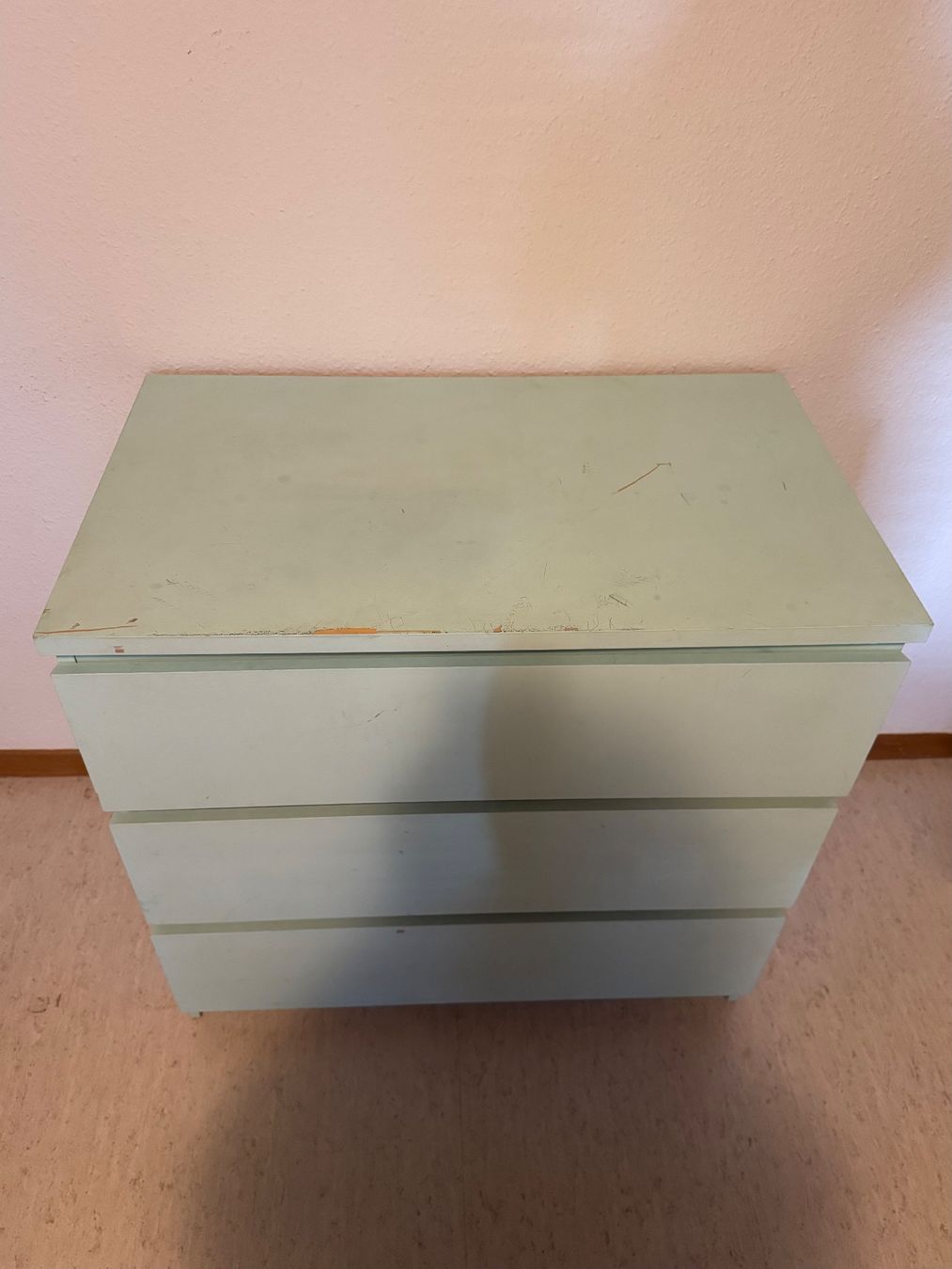 Ikea Kommoden: Ikea Malm Kommode - 3 Schubladen | Mint gestrichen – Gebraucht aus Fislisbach von chili2006 1