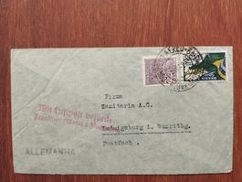 Brasilien - Luftbrief 1933 mit Air France Stempel