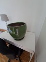 Steintopf, grün, Durchm. 34 cm, Höhe 31 cm