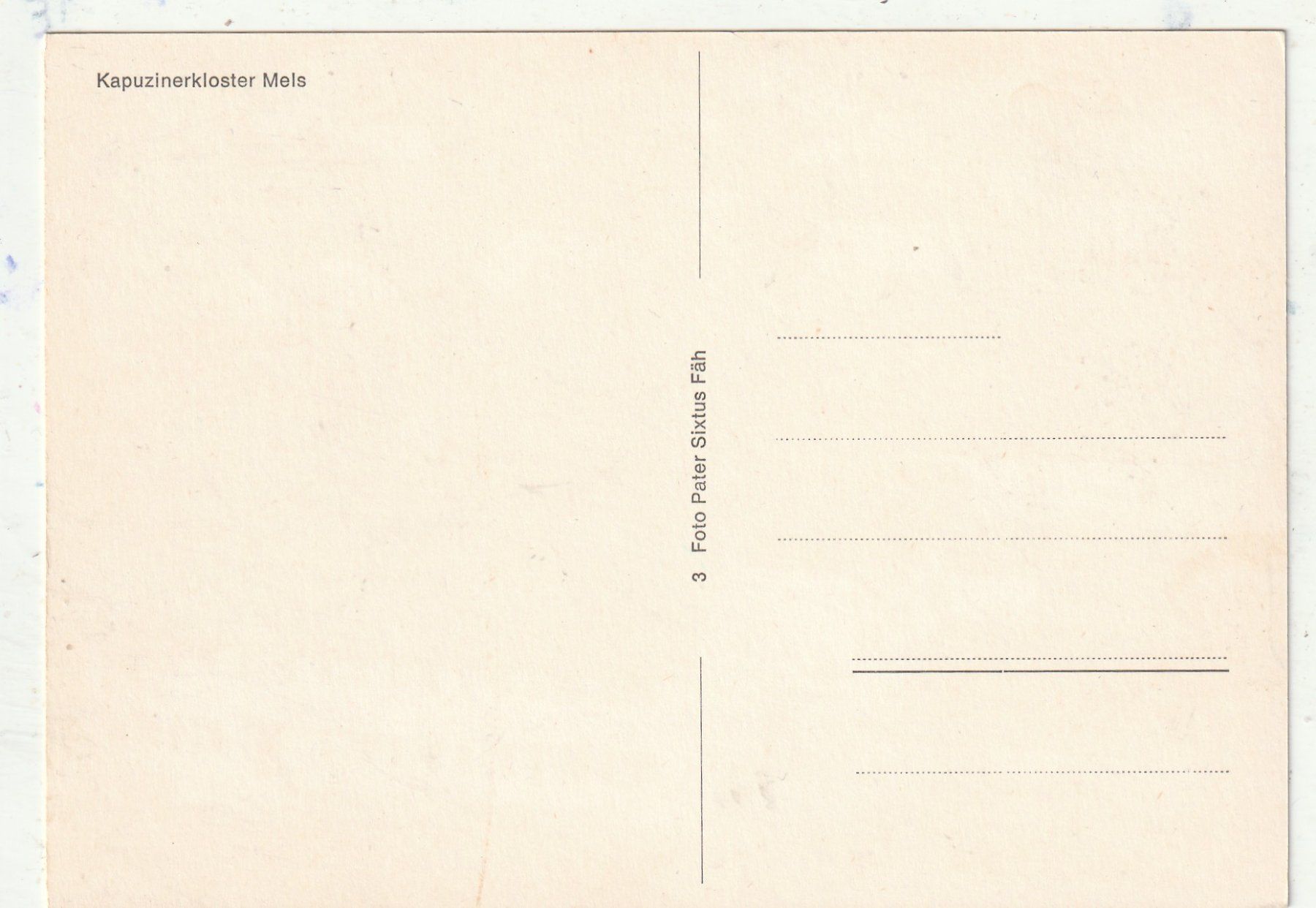Cartes postales: Mels Kapuzinerkloster – D'occasion à Lumbrein par made02 1