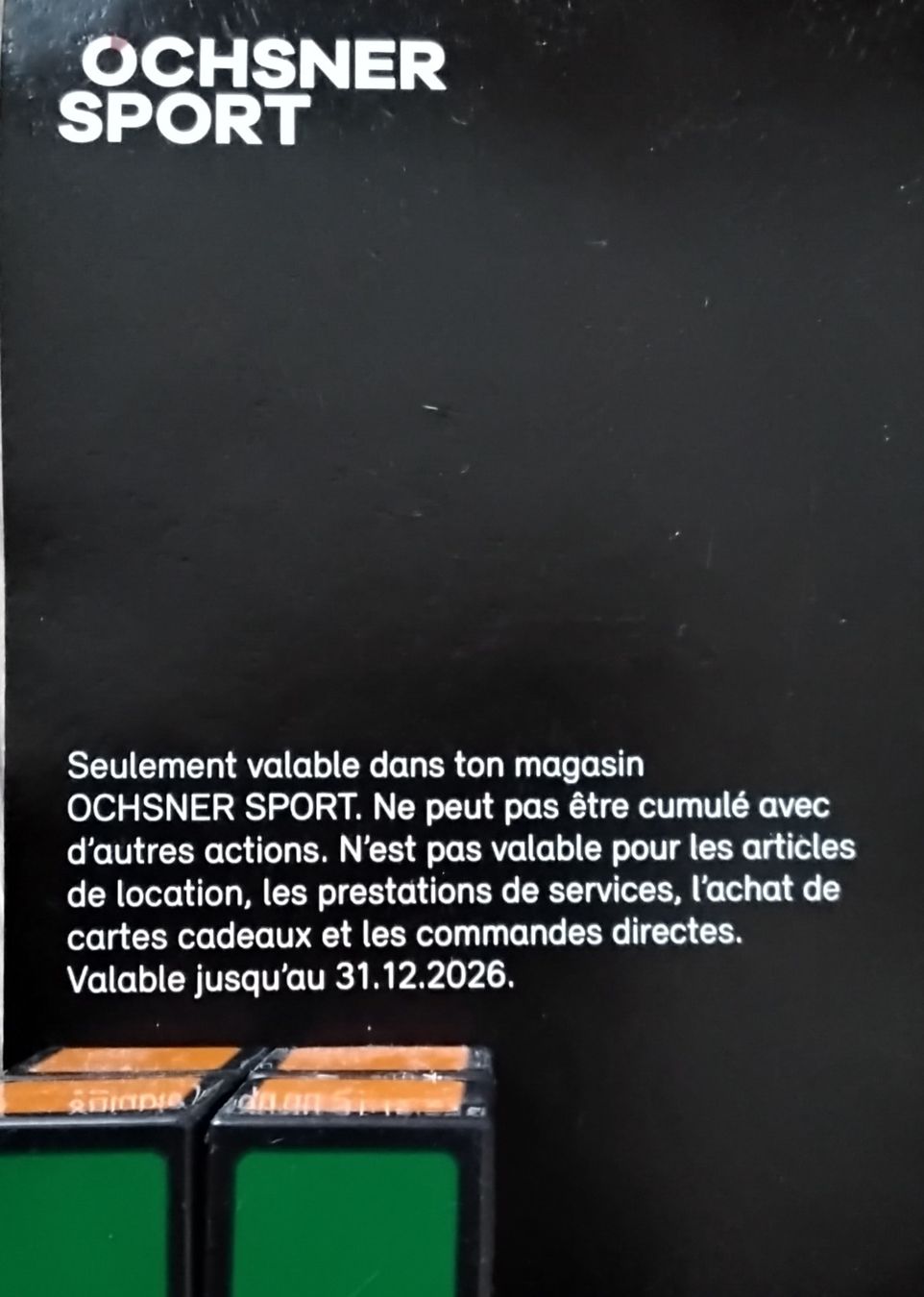 Buoni: Bon de réduction Ochsner Sport de CHF 20.- – Nuovo e nell'imballaggio originale da Marin-Epagnier venduto da S2074 1