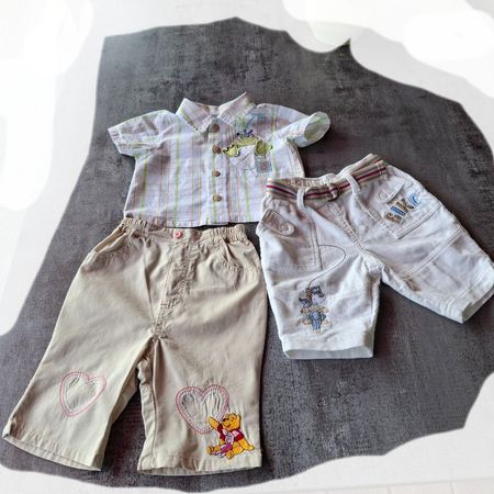 3-er Set. süsse, neuwertiges Hemdchen, 2 Hosen