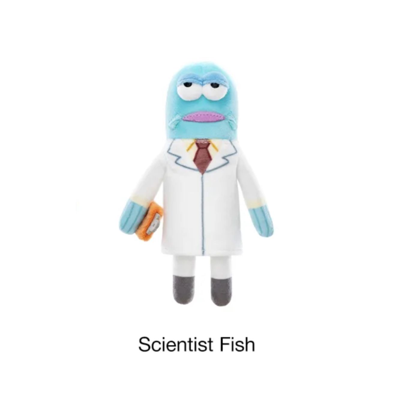 Pop Mart Statuette: POP MART Bikini Bottom Whimsical Plush 2 SCIENTIST FISH – Nuovo e nell'imballaggio originale da Belmont-Lausanne venduto da HausPopCharm 2