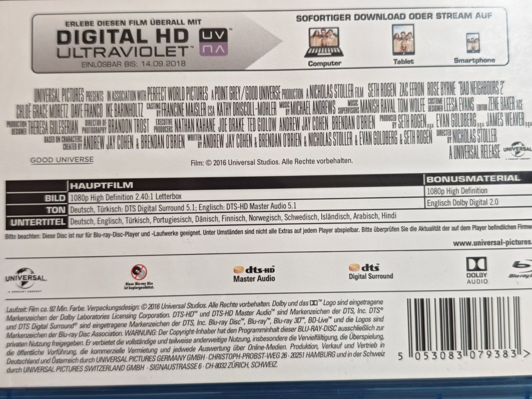 Tutti i DVDs: Bad Neighbors 2 – Usato da Liestal venduto da Kratzilla 3