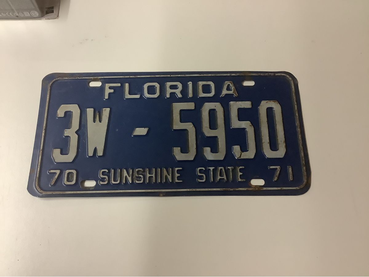 Schilder: USA Nummernschild Florida  – Gebraucht aus Weinfelden von Benko
