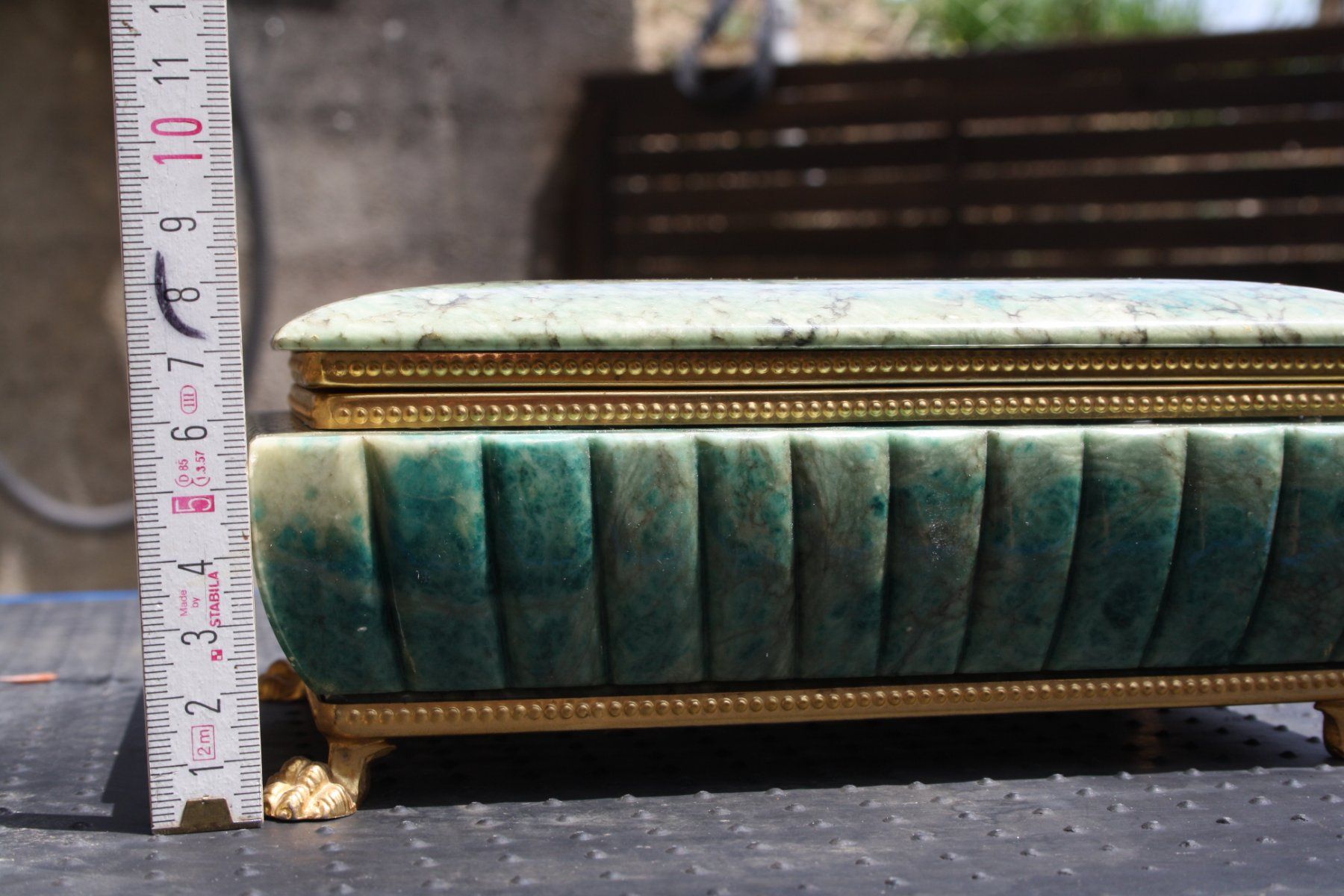 Coffrets à bijoux: SCHATULLE BOX STEIN ODER KUNSSTEIN MASSIV – D'occasion à Wauwil par Pneuedy 7