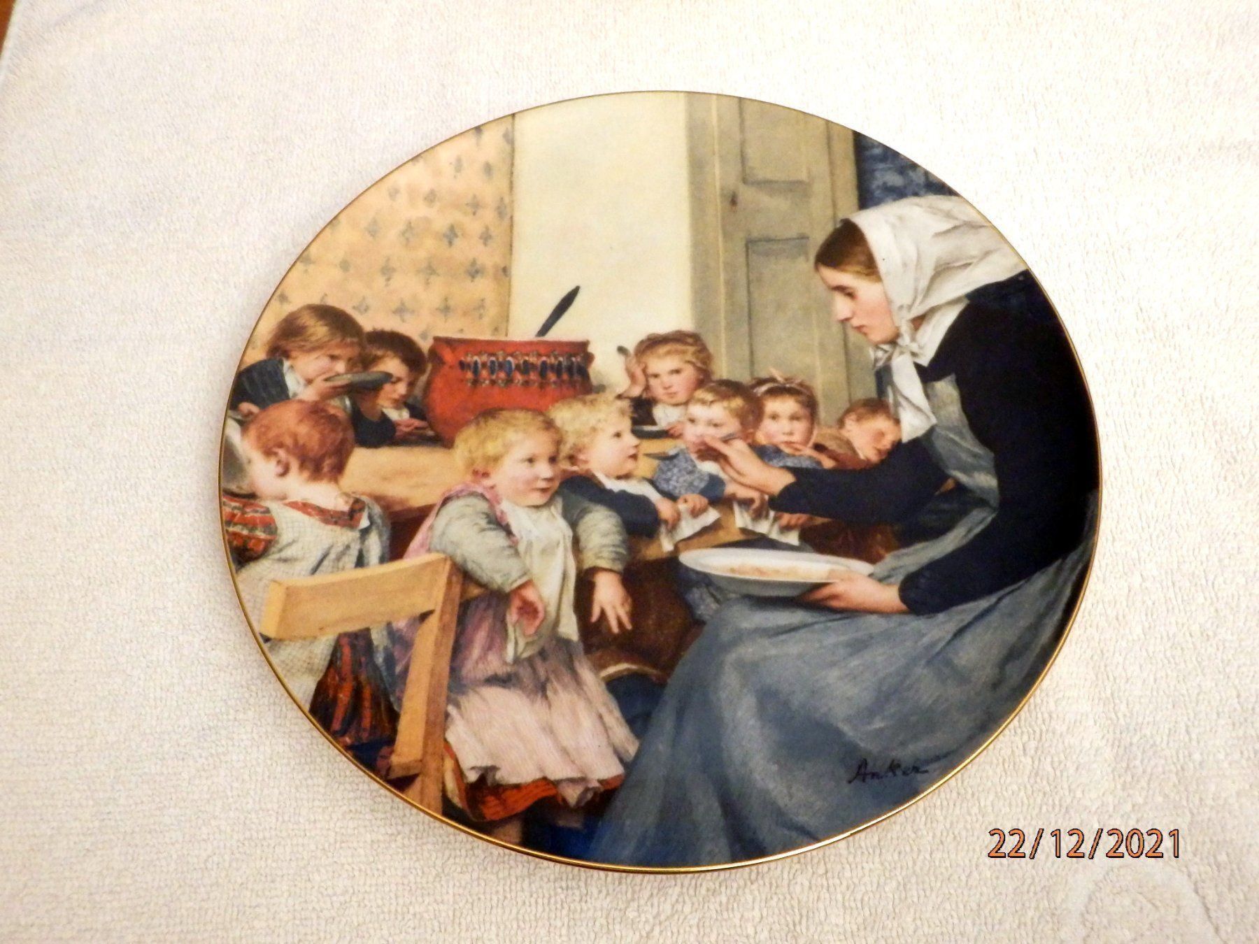 Piatti: Albert Anker, Wandteller, Auflage limit. – Nuovo (secondo la descrizione) da Ueberstorf venduto da dinbau
