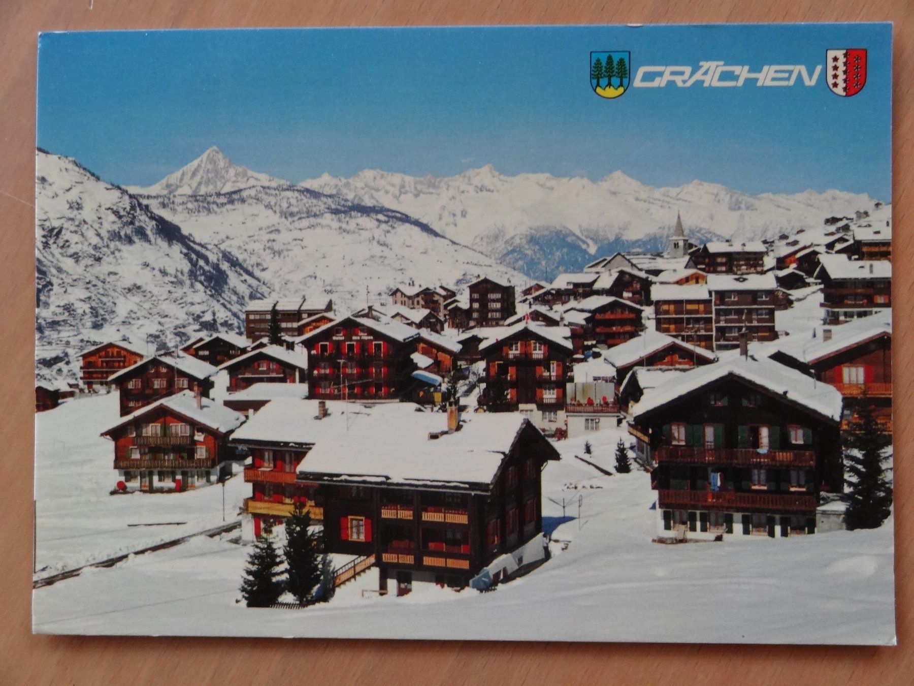 Cartoline postali: Grächen - Wallis - 1978 – Usato da St Léonard venduto da Riglin