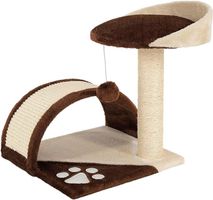 Katzenkratzbaum Katzenbaum Höhe 43 cm, braun/beige