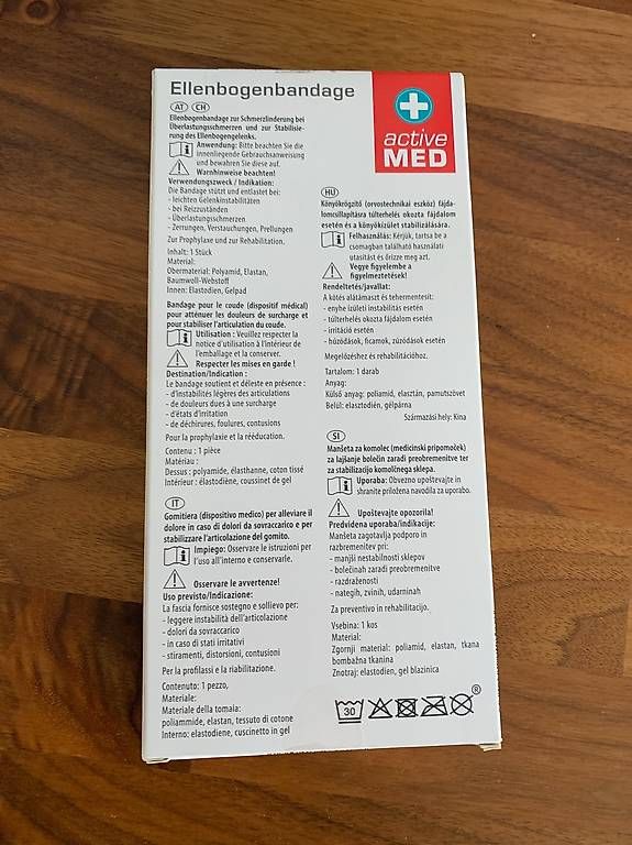 Medizinische Geräte: Active Med: Ellenbogenbandage – Neu und originalverpackt aus Dübendorf von rappoport 1