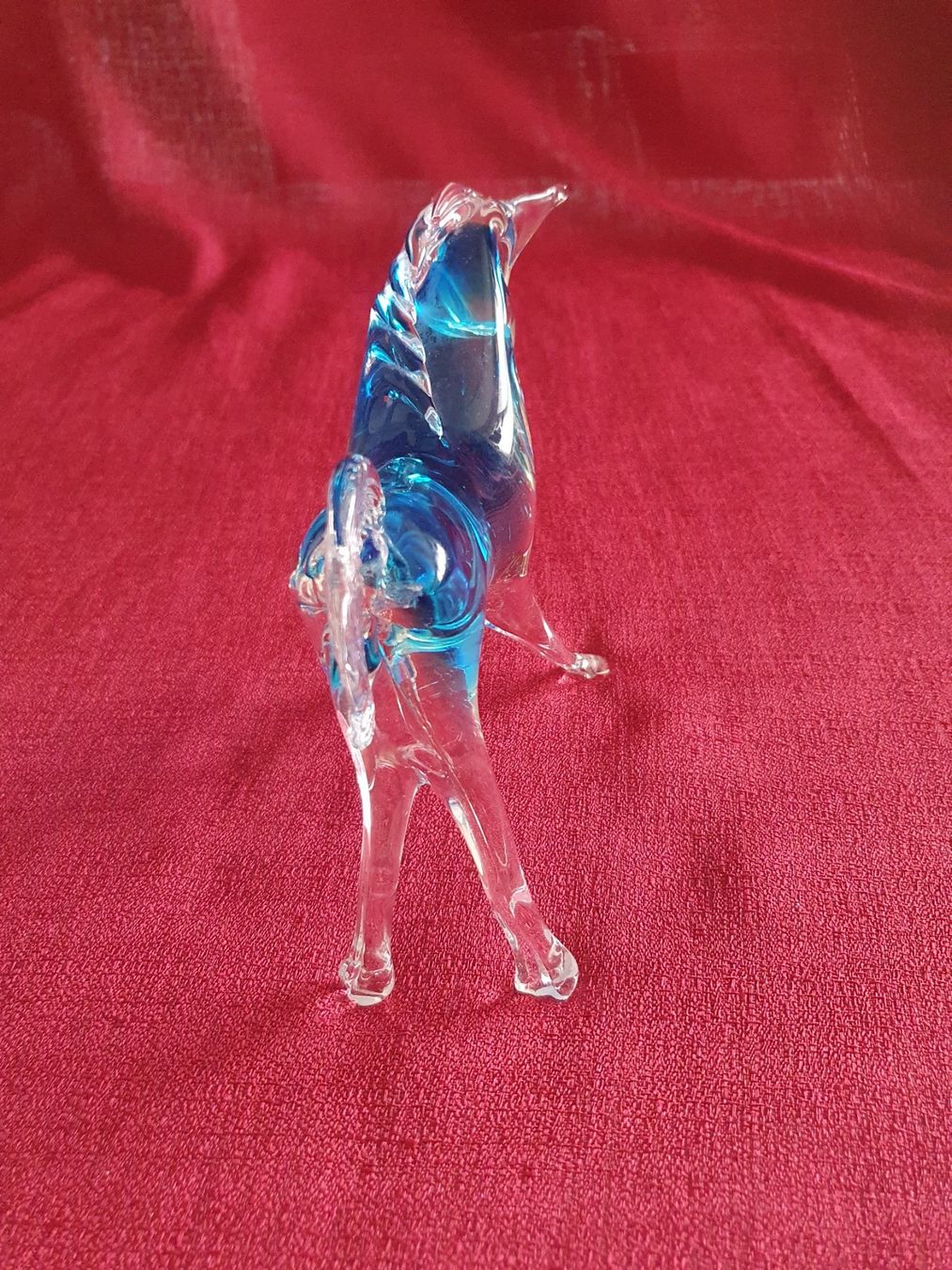 Statuette: Wunderschöne Blaue Pferde Figur aus Glas – Usato da Abtwil AG venduto da MaVo.0710 2