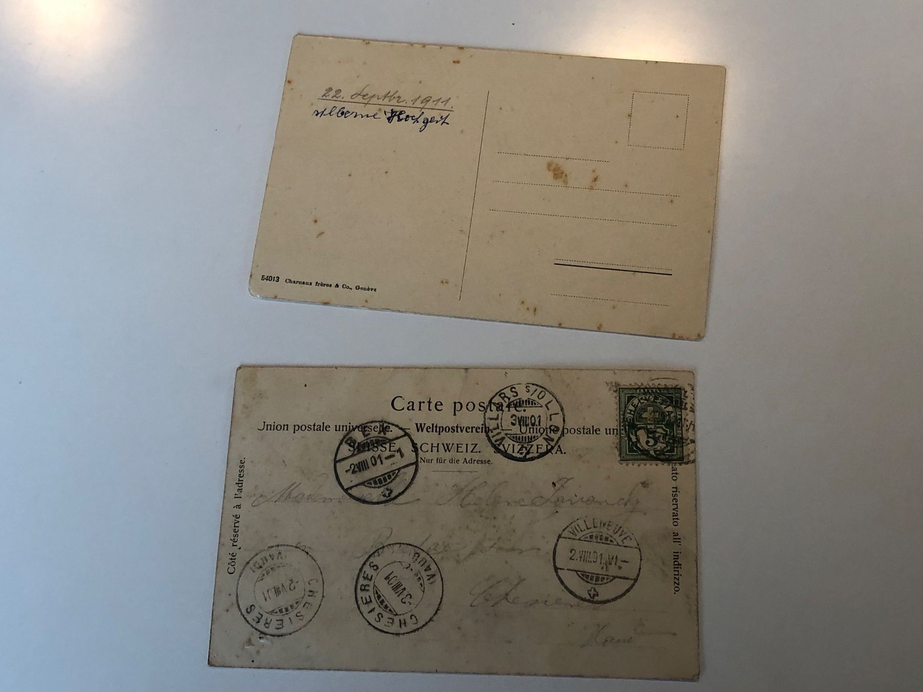 Cartoline postali: 10 antike Ansichtskarten LAUSANNE & VAUD – Usato da Lufingen venduto da Rac0 6