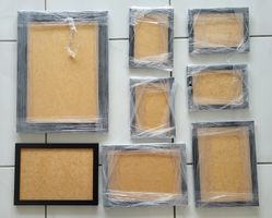 8er Set Bilderrahmen schwarz für Collage Photowand NEU & OVP
