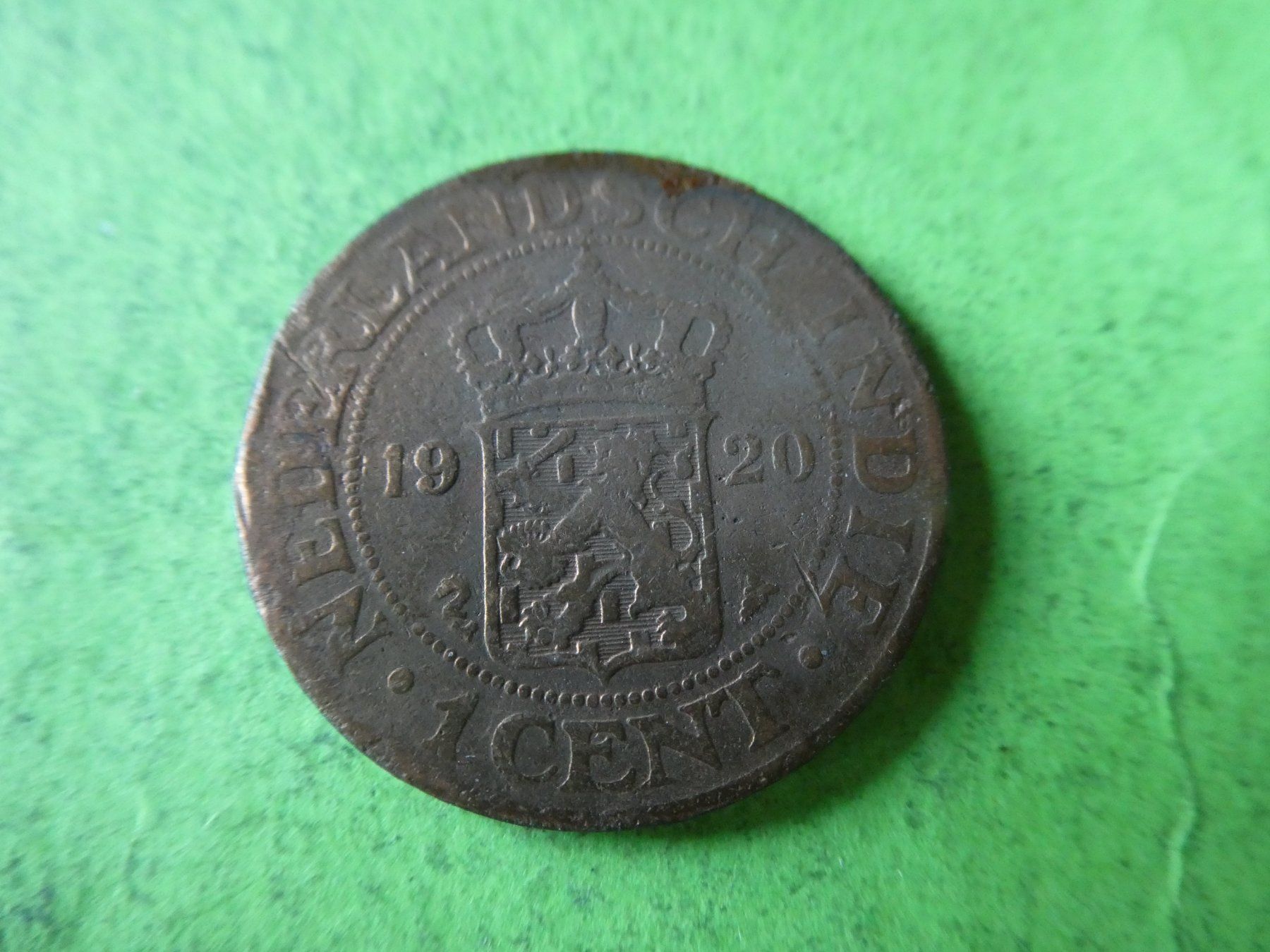 Alle Münzen: Niederländisch Indien 1920, 1 Cent – Gebraucht aus Hinterforst von Rohusri