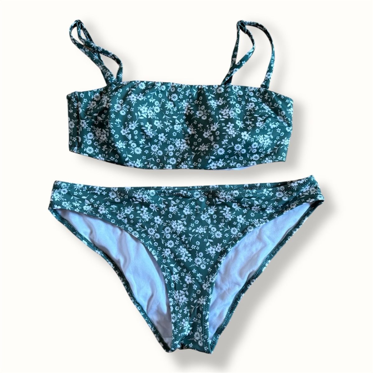 H&M Costumi da bagno & Bikini: Grünes Bikini Set mit Blumenmuster – Nuovo (secondo la descrizione) da Brünisried venduto da Livtsukki2ndHand