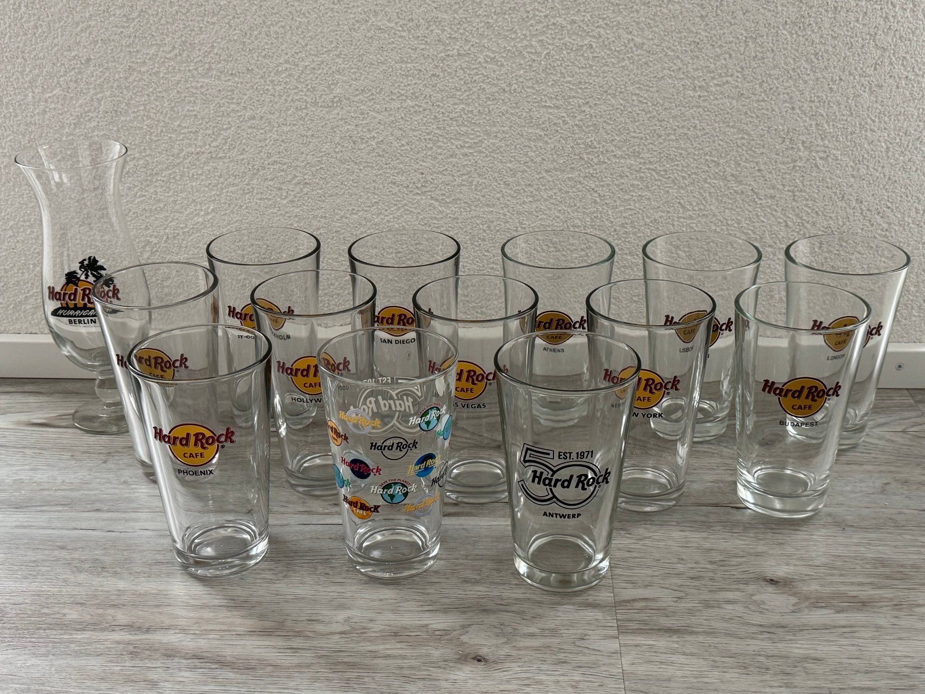 Hard Rock Cafe Gläser: Hard Rock Gläser Sammlung – Neu (gemäss Beschreibung) aus Weinfelden von Yenaris
