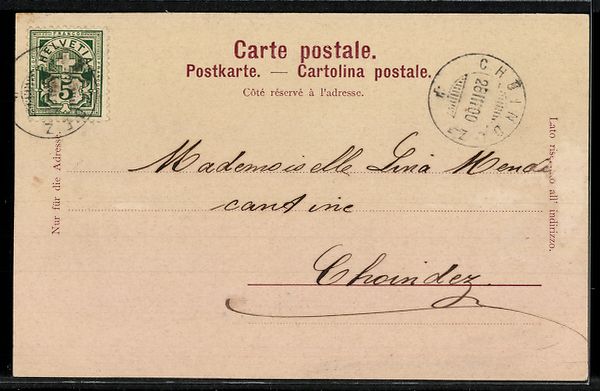 Cartes postales: AK Courrendlin, Ortsansicht mit Kirche – D'occasion à Berlin par bartko-reher 1