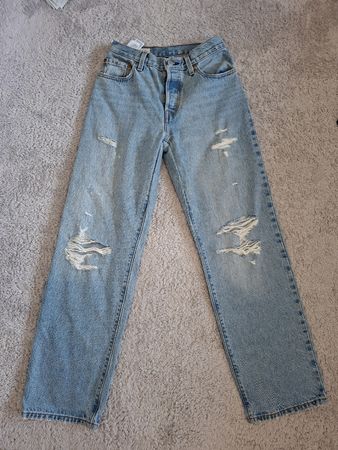 Jean Levi's 501 Premium bleu taille W27 L30 usé