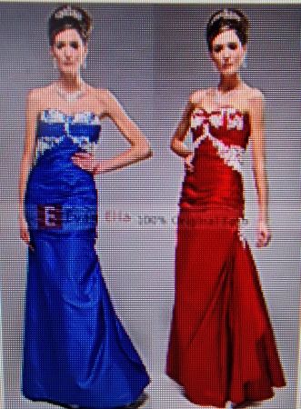 Abendkleid mit Stola BORDEAUX Gr. 42 oder BLAU Gr. 40 - Neu!