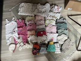 37 Teile Mega Mädchenpaket Baby 50/56 starter handgemacht