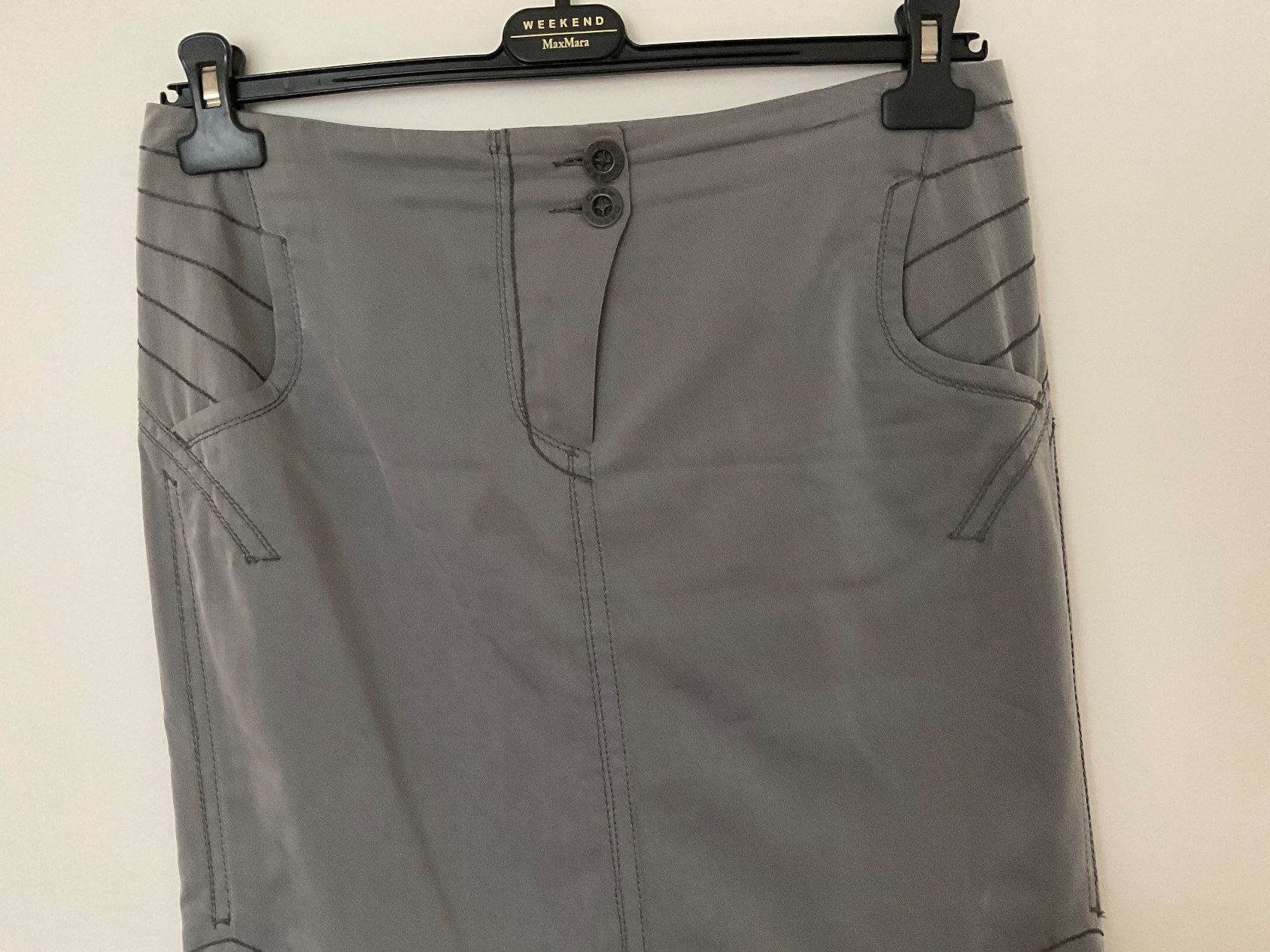 Gonne: BEATE HEYMANN Design Rock Gr 40 grau, mit Taschen – Usato da Urdorf venduto da alda02 3