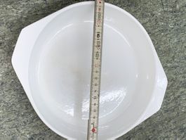 schwere Emalco Gusseisenpfanne emailliert Auflaufform 22 cm